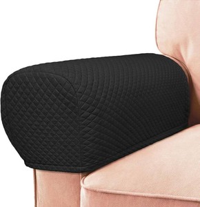 $28 Roytub Couch Arm Covers, Sofa Arm Covers, Stretch Armrest Cover for Sofas, Armchair, Loveseat, Recliner, Sofa armrest Cover, Protect and Decorate Your Sofas, Arm Chair Covers Set of 2 (Large, Black)