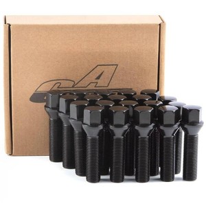 $32 GAsupply M14x1.5 Lug Bolts 45mm Shank, 17mm Hex Conical Seat Black, 20pcs  Compatible with Mercedes Benz Vehicles, 45mm Thread Length Extended Wheel Hub Bolt Lug Studs for Wheel Spacers