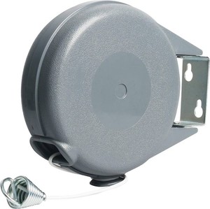 ZOES HOMEWARE Retractable Clothesline Heavy Duty Retracting Clothes Line Outdoor and Indoor with Durable ABS Shell and 38 Feet Extruded PVC Line,with Lock to Prevent Sagging