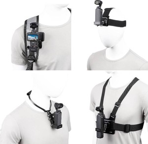 $24 PellKing 4in1 Mount Accessories Kit for DJI Osmo Pocket 4 Pro 3 Xtra Muse  Chest Mount,Neck Holder Mount,Head Mount,Backpack Strap Mount With Expansion Adapter for Pocket 4 Pro 3 Xtra muse Camera