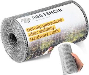 8inch x 25ft Hardware Cloth 14 inch Chicken Wire Fencing 23Ga  Hot Dipped Galvanized After Welding Garden Plant Supports Welded Metal Chicken Wire Fence Poultry Animal Netting Cage Screen