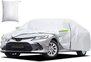 $41 Car Cover Custom Fit for Toyota Camry 1996-2026, for Honda Accord 2001-2026, Waterproof All Weather for Automobiles Full Exterior Cover Rain Sun UV Protection with Door Zipper