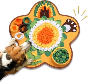 Snuffle Mat for Dogs, Pet Foraging Mat for Small and Medium Dogs, Interactive Puzzle Sniff Pad for Puppies to Keep Busy & Stress Relief, Slow Feeder Mats with Squeaky Sounds