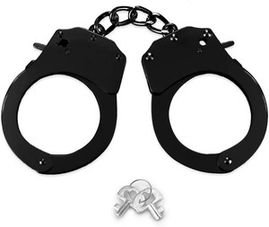 HOHAJIU Toy Handcuffs with Keys, Stage Dress Up Accessory for Kids