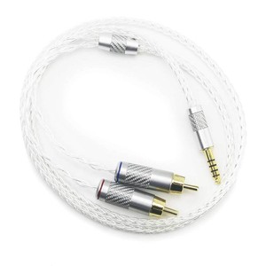 $39 NewFantasia 4.4mm Balanced Male to 2RCA Male Audio Adapter Cable 6N OCC Copper Silver Plated Cord 4.4mm to 2 RCA Balanced Cable 1m3.3ft39inches