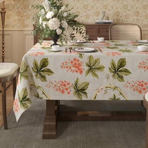 Square Table Cloth,100% Waterproof Tablecloth Oil Proof Spill Proof Vinyl Table Cloth, Wipe Clean Plastic Table Cover for Dining, Camping, Indoor and Outdoor 54 x 54,Flower
