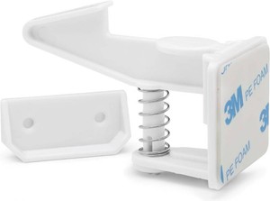 12-Pack Invisible Baby Proofing Cabinet Locks - No Drill Child Safety Drawer Latches - Adhesive Childproof Latch for Cabinets, Kitchen & Furniture - Secure Toddler & Infant Safety No Tools Required