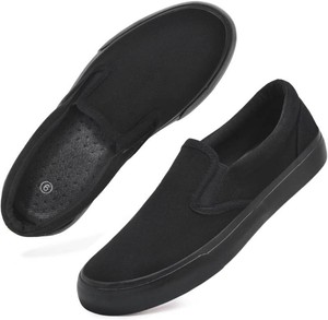 Unisex Classic Slip on Canvas Shoes Casual Sneaker  Fashion Sneakers for Walking No Lace Travel Womens Size 8