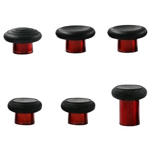 6 in 1 Metal Thumbsticks for Xbox One Elite Series 2, Elite 2 Core Controller Thumbsticks Joystick Replacement for Xbox Elite Series 22 Core Controller, Metal Mod 6 Swap Joysticks (Red)