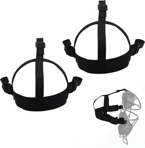 2 Pack Baseball Softball Face Mask Straps, Adjustable Buckle Replacement Straps for Catcher Mask, Universal Youth Adult Secure Durable Mask Strap