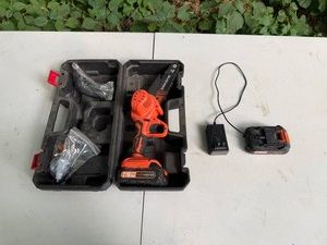 Cordless Mini Chainsaw - Deihong 21V Max 6 With Battery, Charger & Case