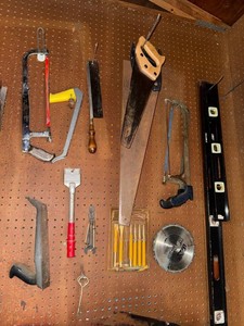 Hand Tools Mixed Lot - Saws, Files, Levels & Cutters
