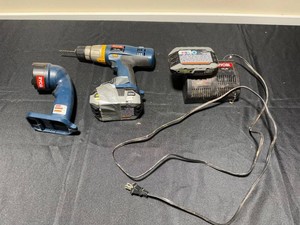 Cordless Drill Set - Ryobi 14.4V Drill, Flashlight, Charger & 2 Batteries