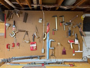 Hand Tools & Clamps Mixed Lot - 3M Weather Strip, Brushes & Saws