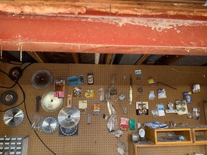 Hardware & Fasteners Mixed Lot - Assorted Screws, Brackets, Casters & Saw Blades