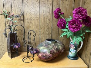 Decorative Home Decor Mixed Lot - Vases & Candle Holders (Lot of 4)