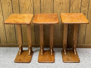 VTG Wood PlantSpeaker Stands 24 X 12 X 14 in (Lot of 3)