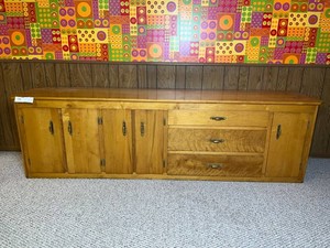 VTG Wood Sideboard Buffet Cabinet 105 X 24.5 X 30 in