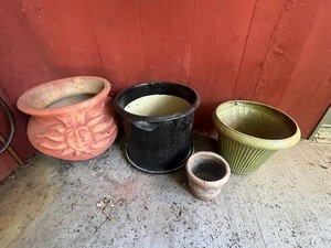 Garden Planters Mixed Lot of 4