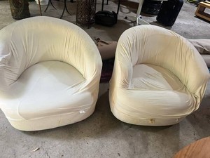 Accent Chairs - Bangkok Bone Pair (Lot of 2) - w covers