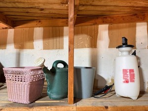 Garden Tools & Planters Mixed Lot - Ace Sprayer, Watering Can & Baskets