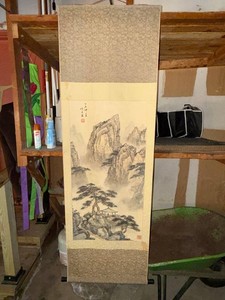 Chinese Hanging Scroll Landscape Painting - background items not inc