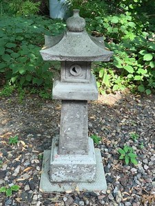Japanese Inspired Lantern Stone Garden Statue 45 in Tall
