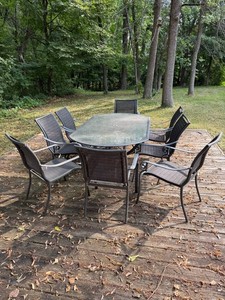 Outdoor Patio Dining Set With 8 Chairs