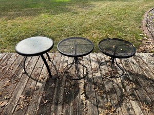 Outdoor Patio Side Tables (Lot of 3)