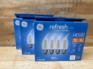 GE Refresh LED Energetic Daylight 4 Bulbs lot of 3