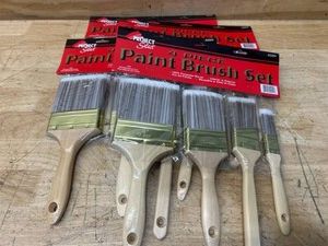 Project Select 4 Piece Paint Brush Set lot of 4