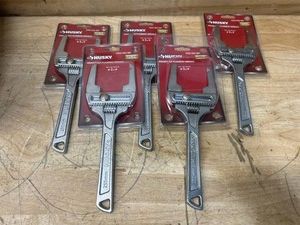 Husky Adjustable Plumbers Wrench lot of 5