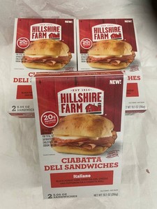 N - Hillshire Farm Ciabatta Deli Sandwiches Italiano (Lot of 3)