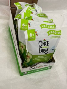 G - Once Upon a Farm Organic Meal Starters Peas Pass the Greens (8 x 3.5 oz Pouches)