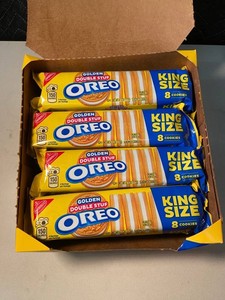 Oreo Golden Double Stuf King Size Sandwich Cookies (Lot of 12)