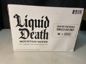 Liquid Death Mountain Water 8-Pack 19.2 Oz Cans