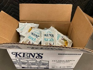 Kens Fat Free Ranch Dressing - 60-Pack Pouches, 1.5 oz Each