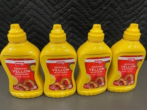 Weis Original Yellow Mustard 14 oz - 4 Bottles