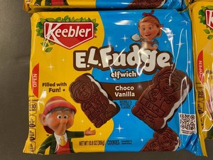 Keebler E.L. Fudge Elfwich Choco Vanilla Cookies (Lot of 4)