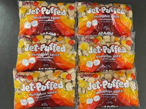 Jet-Puffed Pumpkin Spice Marshmallows 8 oz Bags - Lot of 6 (Best by 62025)