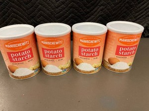 Manischewitz Potato Starch 16 oz Cans - Lot of 4 (Best By Feb 2025)