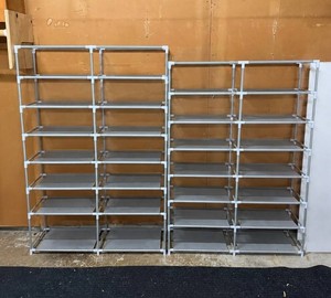 Pair of 6-Tier Fabric Shoe Racks