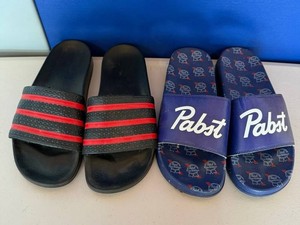 Pabst Slides & Striped Slide Sandals Mixed Lot