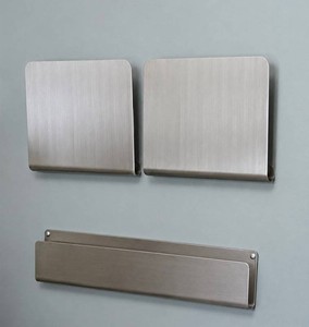 Three by Three Seattle Stainless Wall-Mounted Organizers (Lot of 3)