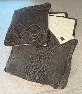 UGG Pillow and Throw Blanket (Lot of 2)