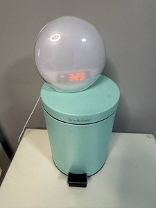 Brookstone Aqua Step Garbage Can and Wake up Light Alarm Clock