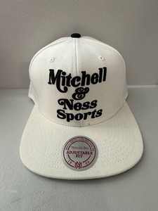 Mitchell & Ness NE20Z Retro Snapback Hat White Black
