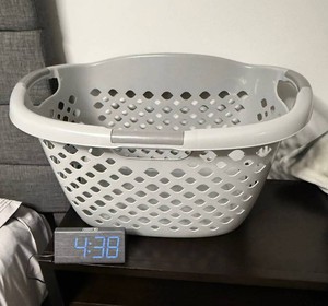 Mixed Lot White Storage Shelf & Laundry Basket