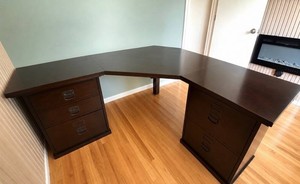 Pottery Barn Bedford Desk With File Drawers