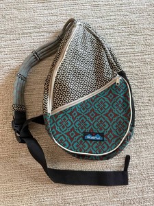 KAVU Rope Sling Bag Geometric Pattern